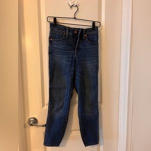 Madewell high rise cropped jeans